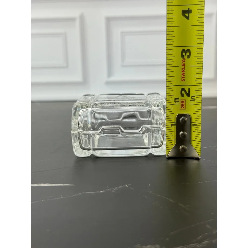 Make-A-Wish Lidded Crystal Trinket Box 2 3/4